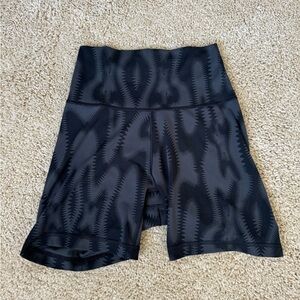 adidas Black Patterned Bike Shorts